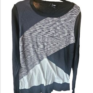 Mossimo Supply Co. Colorblock Crew Neck Sweater in Black, Gray, White